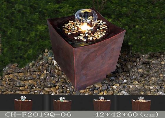 Китай Фонтан приведенный золотой Браун Polyresin Delux теплый светлый поставщик